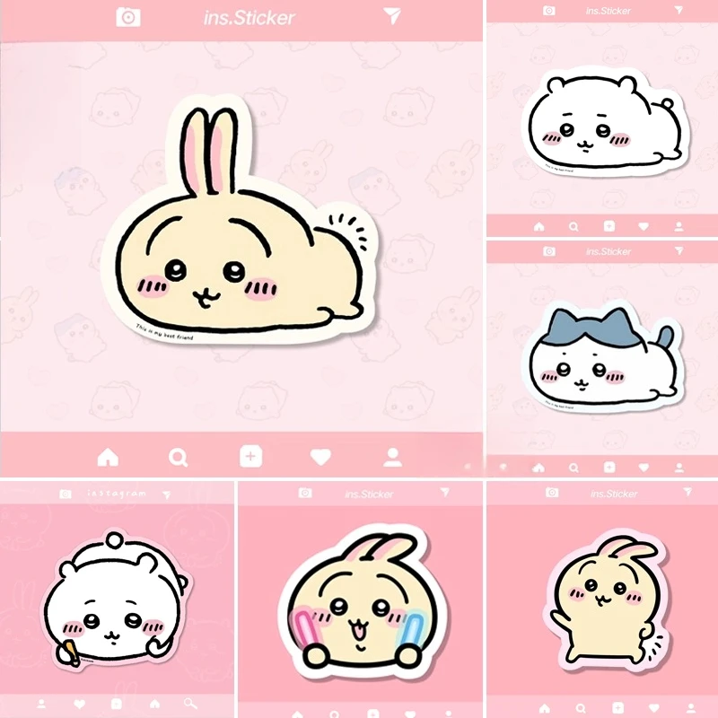 Фото Коврик для мыши Chiikawa Hachiware Usagi Kawaii в стиле аниме: простой, милый, для офиса и игр, противоскользящий, водонепроницаемый, изысканный, забавный, удобный №1