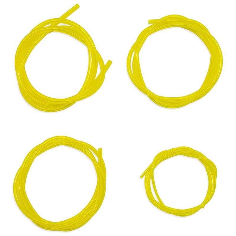 

Fuel Line 4 Size 4-Feet-Long Petrol Fuel Line Hose Tube For Chainsaw String Trimmer Blower Fuel Line For Small Engines