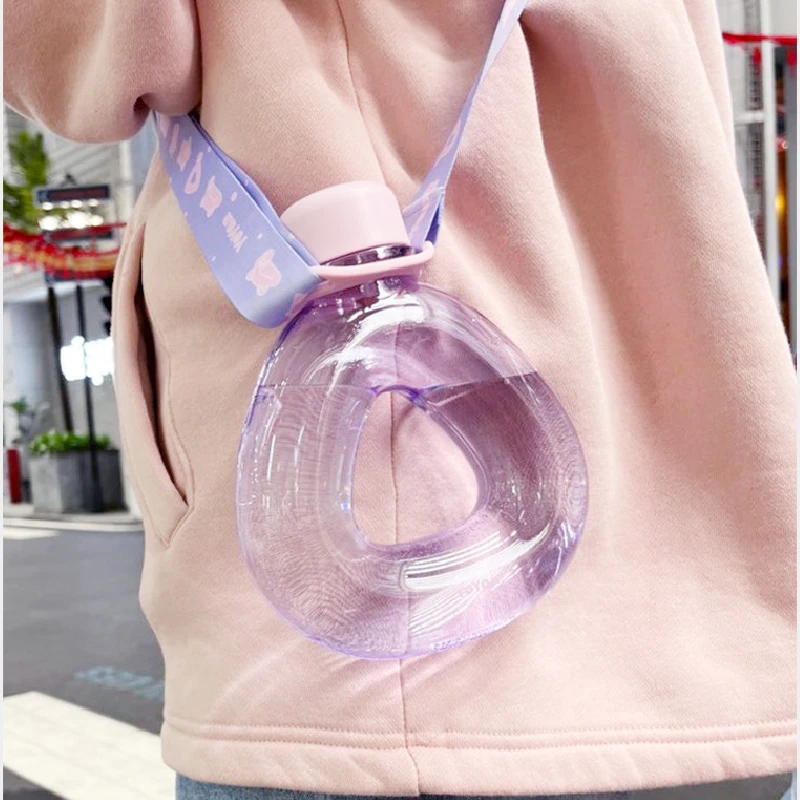 

800ml Plastic Water Bottle for Drinking Portable Sport Tea Coffee Cup Kitchen Tools Kids Water Bottle for School Transparent