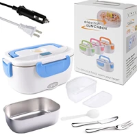 electric lunch box for food warmer stainles steel bento box 1 5l portable heater container 2 in 1 home offic car heater food box