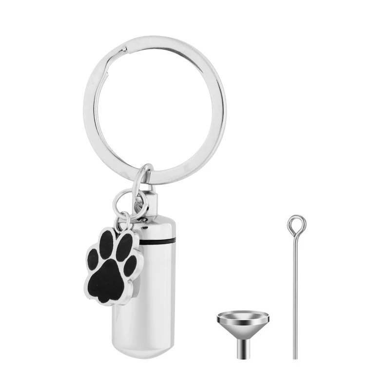 

Keepsake Cremation for KEY Ring Urn Keychain For Ashes Dog Pet Cremation Keychai