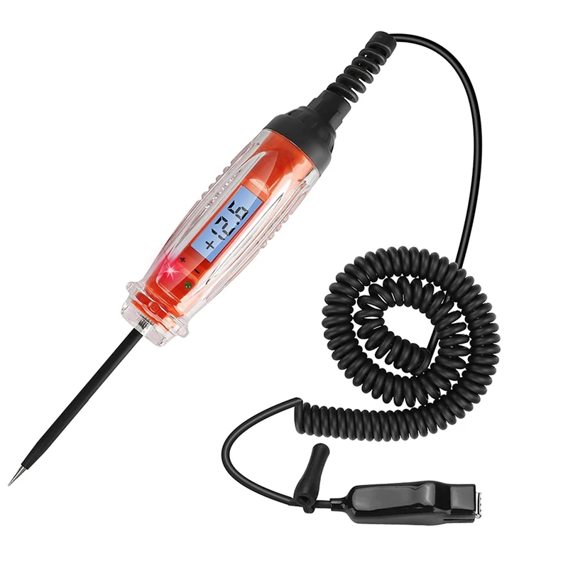 Автомобильный тестовый светильник 3-60 В постоянного тока цифровой тестер света с