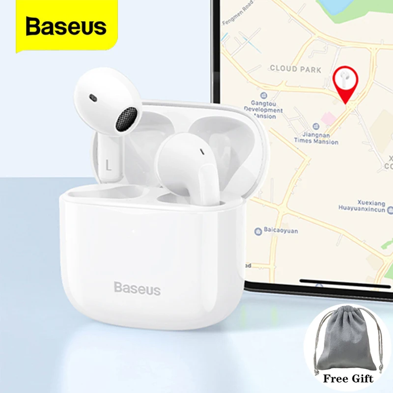 

Baseus E3 TWS Wireless Earphone Bluetooth 5.0 Headphone Headset True Wireless Earbuds Handsfree Ear Buds For IPhone 12 Pro Max