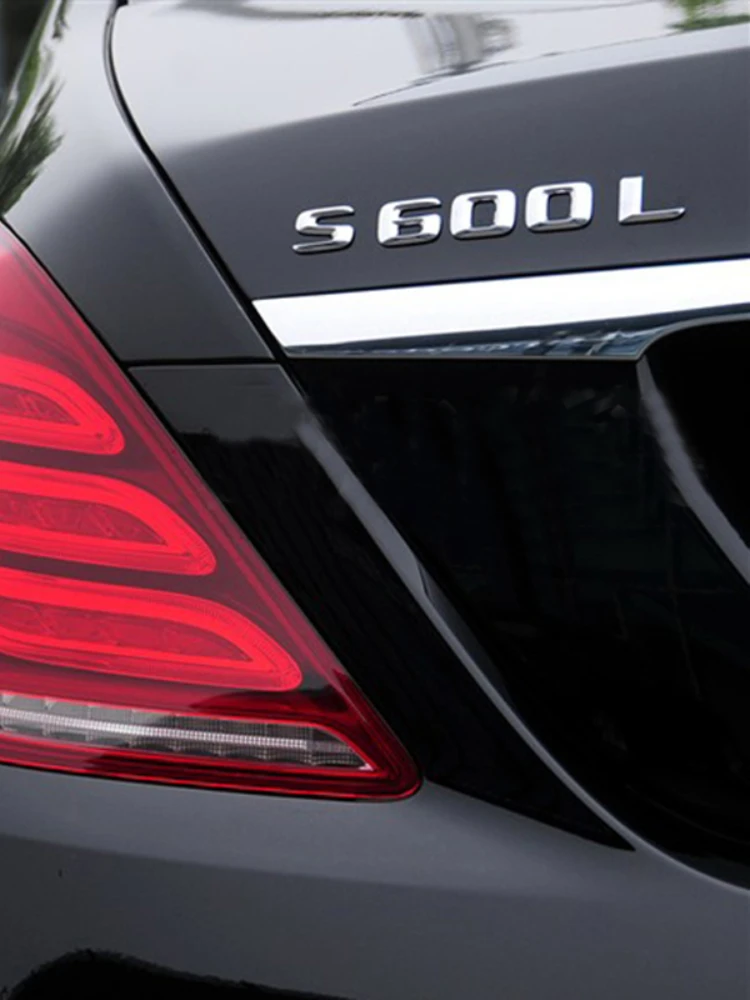 3D ABS для Mercedes S-Class S600L S400L S500L разряжаемая емкость буквенный стикер Эмблема
