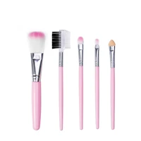 5pcs makeup brush set pink eye brush small fan shaped blush blending eye shadow multifunctional beauty tool