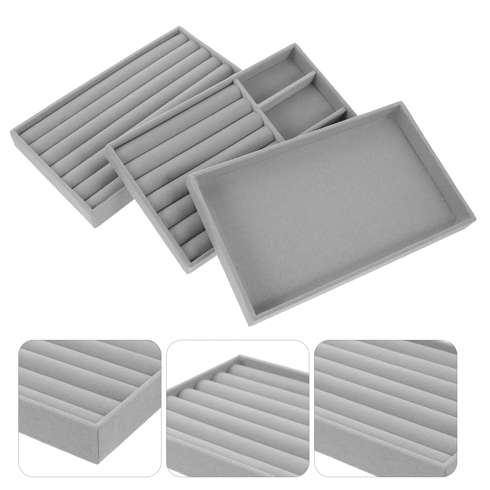 

Jewelry Tray Ring Organizer Drawer Trays Stackable Ear-studs Hand Chain Bracelet