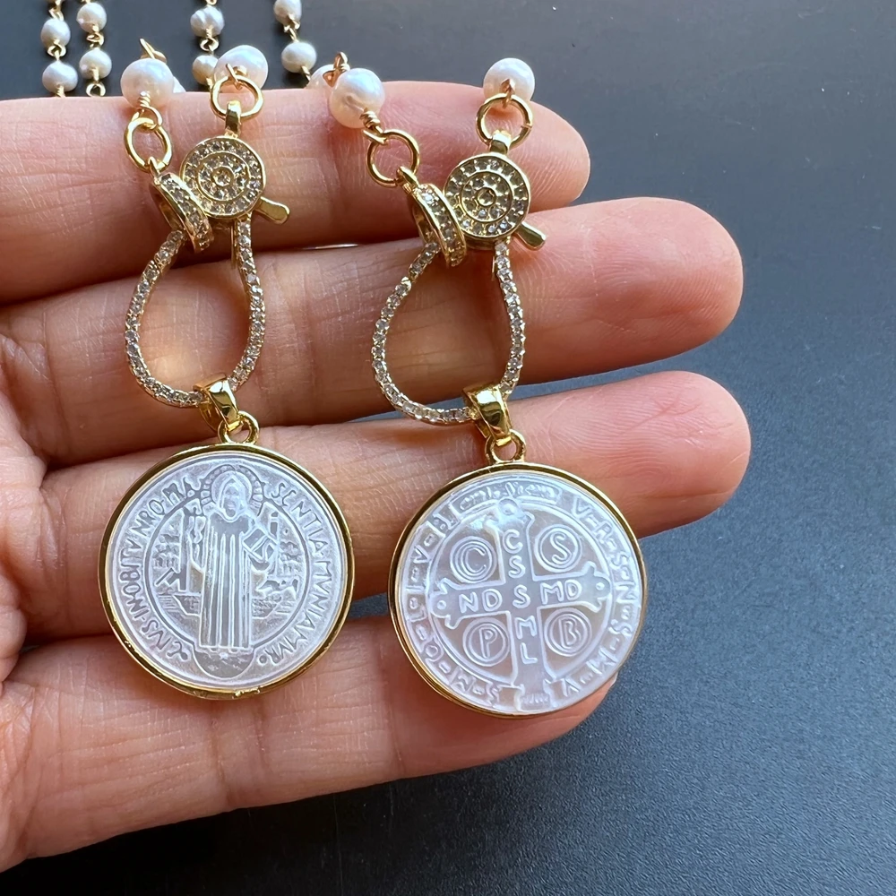 Акция! Ожерелье женское из натурального пресноводного жемчуга диаметром 21 мм -