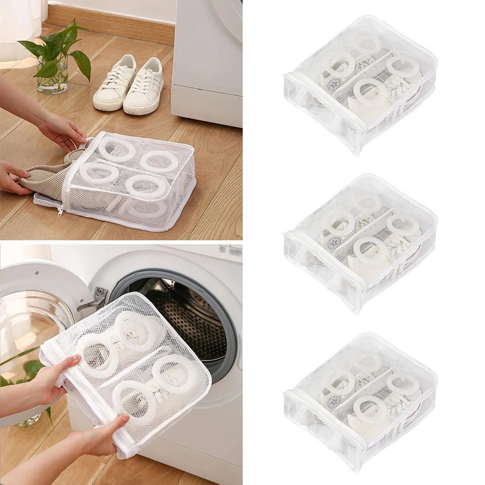 

Washing Bags Mesh Laundry Bag Lazy Shoes Washing Bags Protective Organizer Shoes Airing Dry Tool For Shoes Underwear Bra