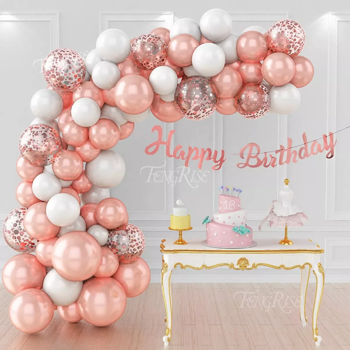 

Pink Balloon Garland Arch Kit Wedding Birthday Party Baloons Decoration Kids Birthday Ballon Girl Baby Shower Globos