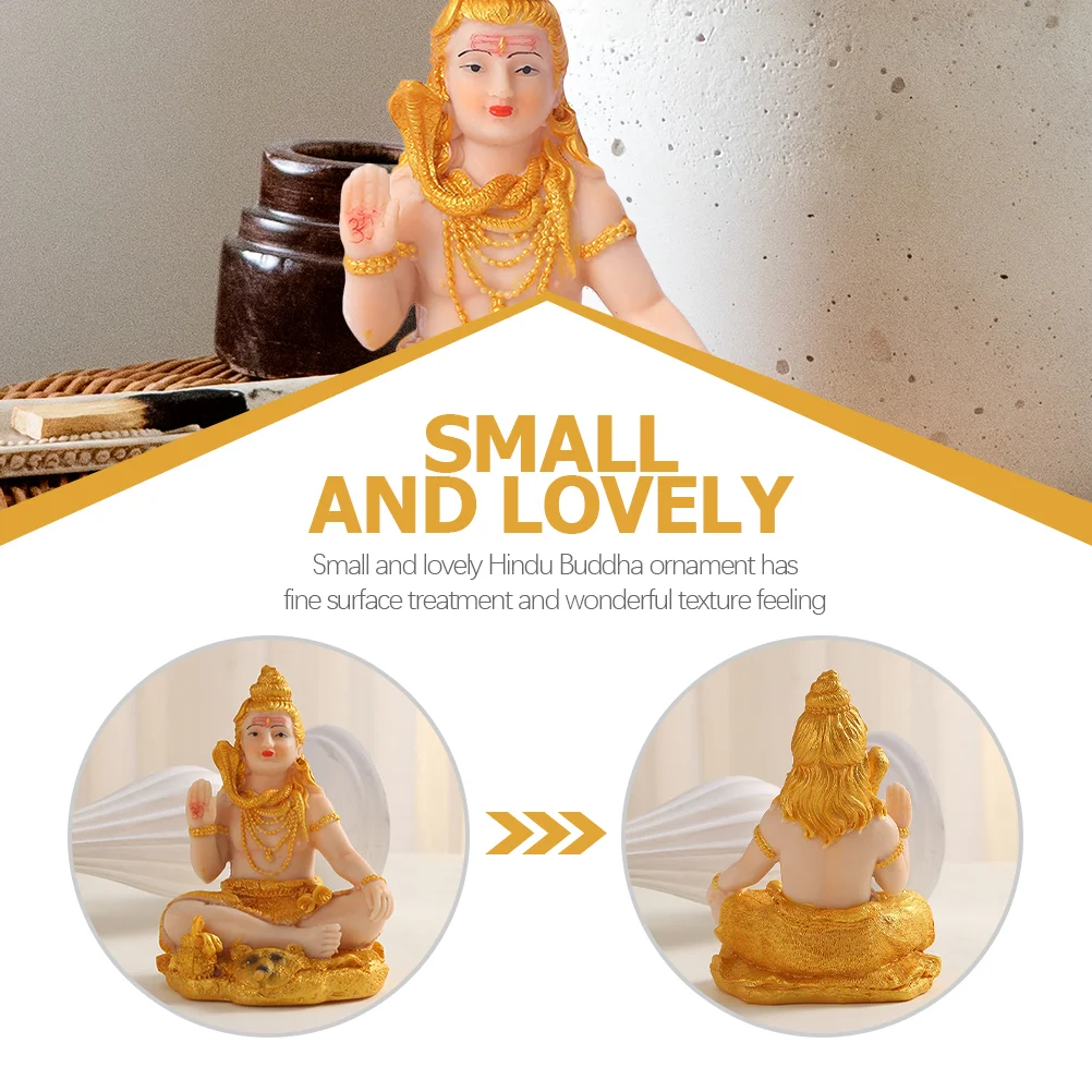 Декор Статуя Шивы Настольный Индуистский Бог Ремесла из смолы Статуэтки Будды