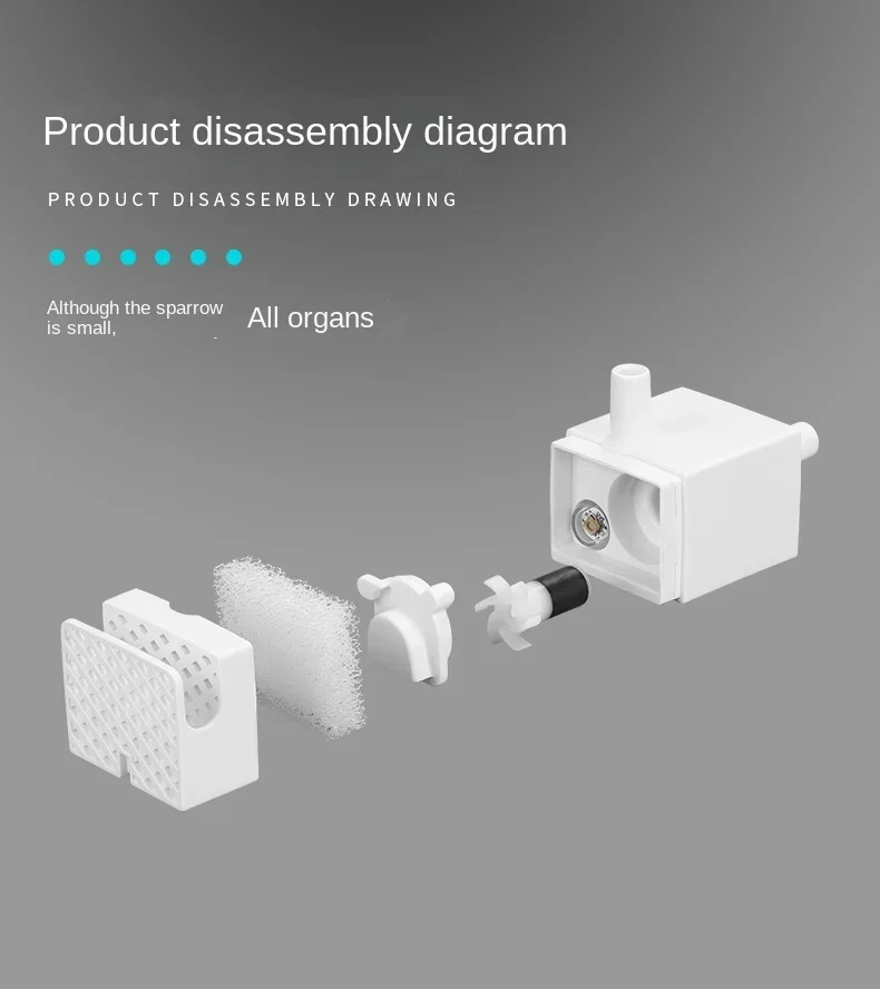 Fuente para beber mascotas bomba de agua inalám значительно HB-202