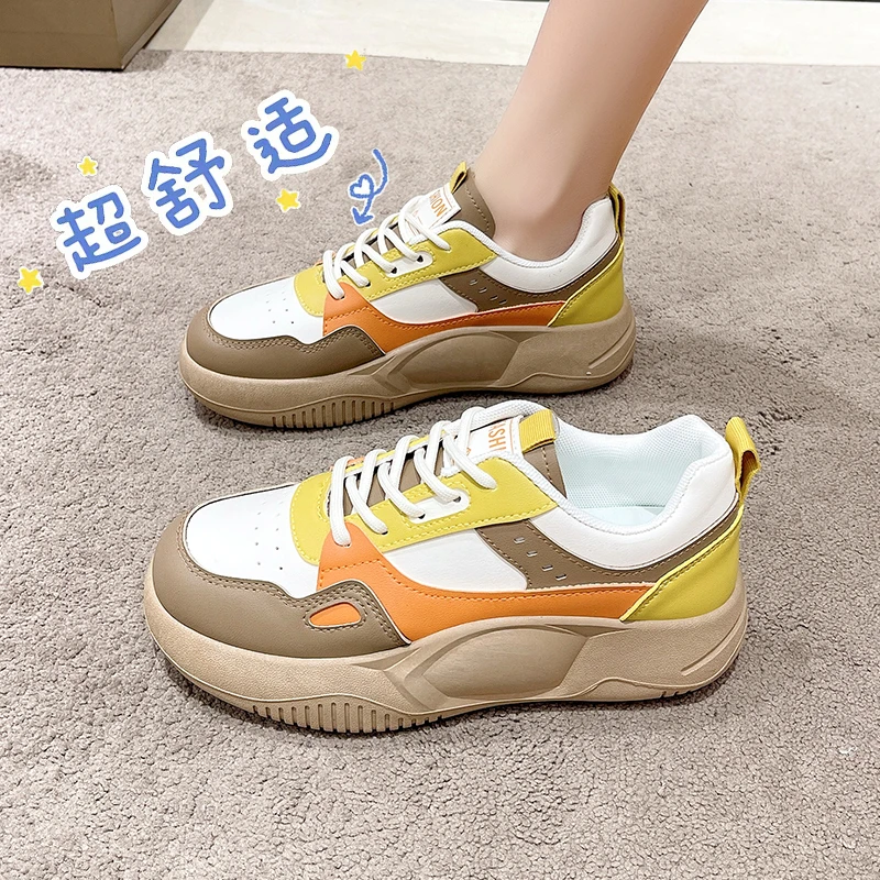 Women Shoes Flats PU Leather Sneakers Women 2023 Comfortable Female Casual Walking Footwear Fashion Loafers Shoes Women Sneakers