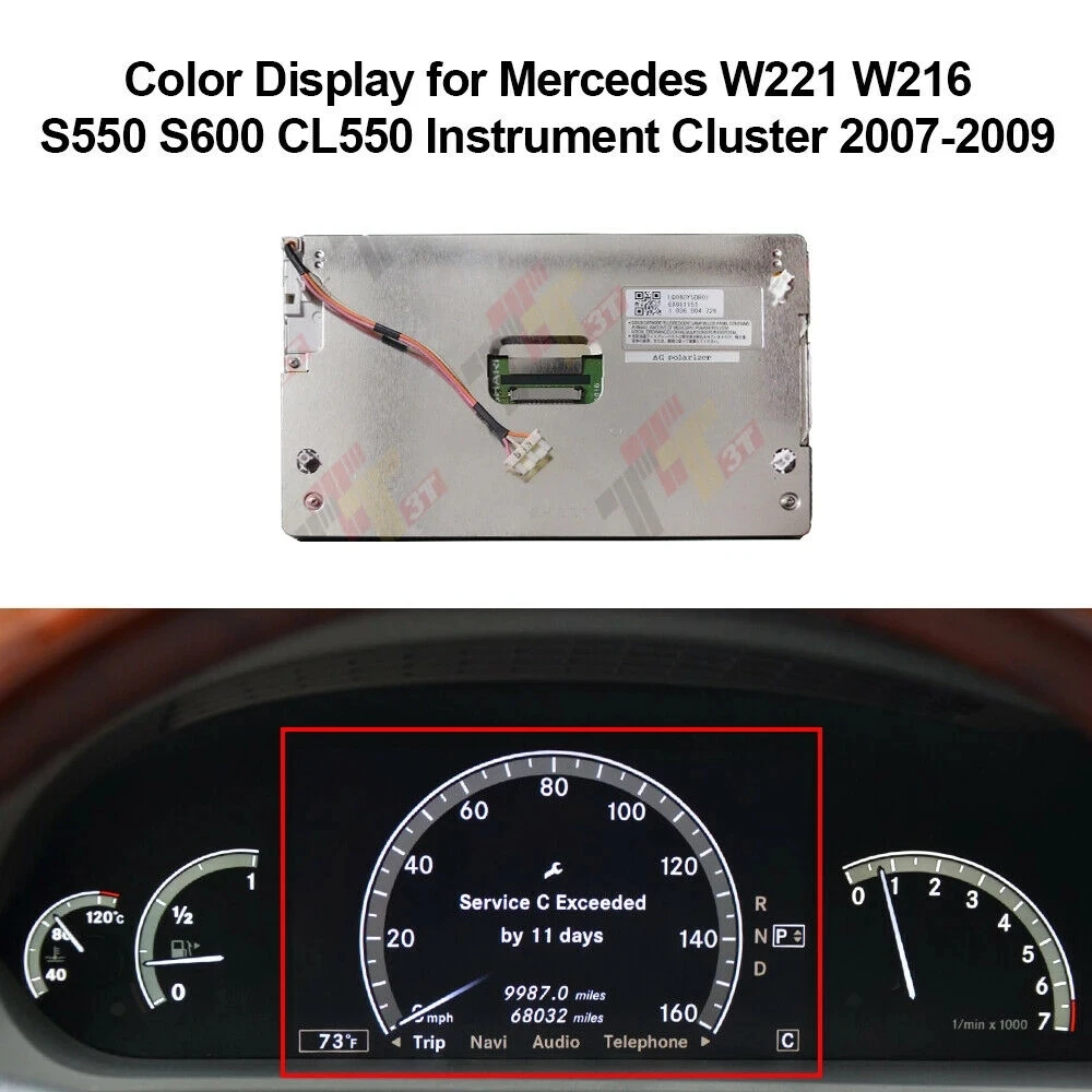 

ЖК-дисплей приборной панели для Mercedes W221 W216 S450 S550 S600 CL550 CL600 кластер инструментов