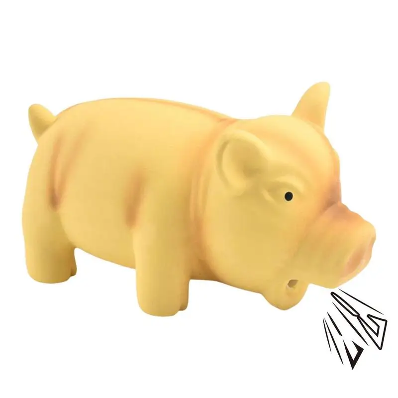 

Squeaky Pig Dog Toy Durable Rubber Pig Squeaker Dog Puppy Chew Toys Latex Interactive Cute Toy For Small Medium Large Dogs