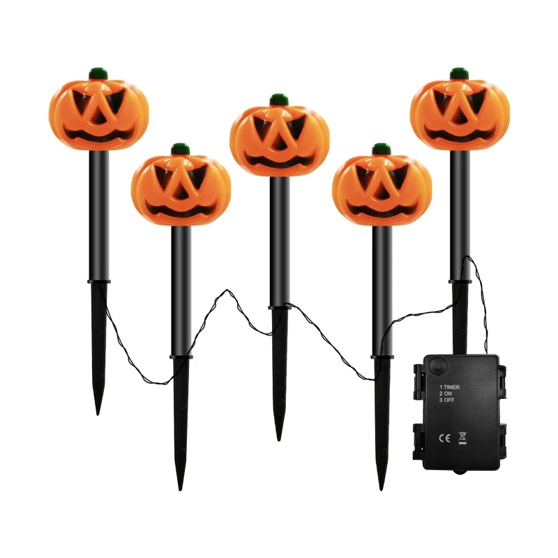

Pumpkin Garden Decoration Powered Stake Lights for Lawn Patio Courtyards