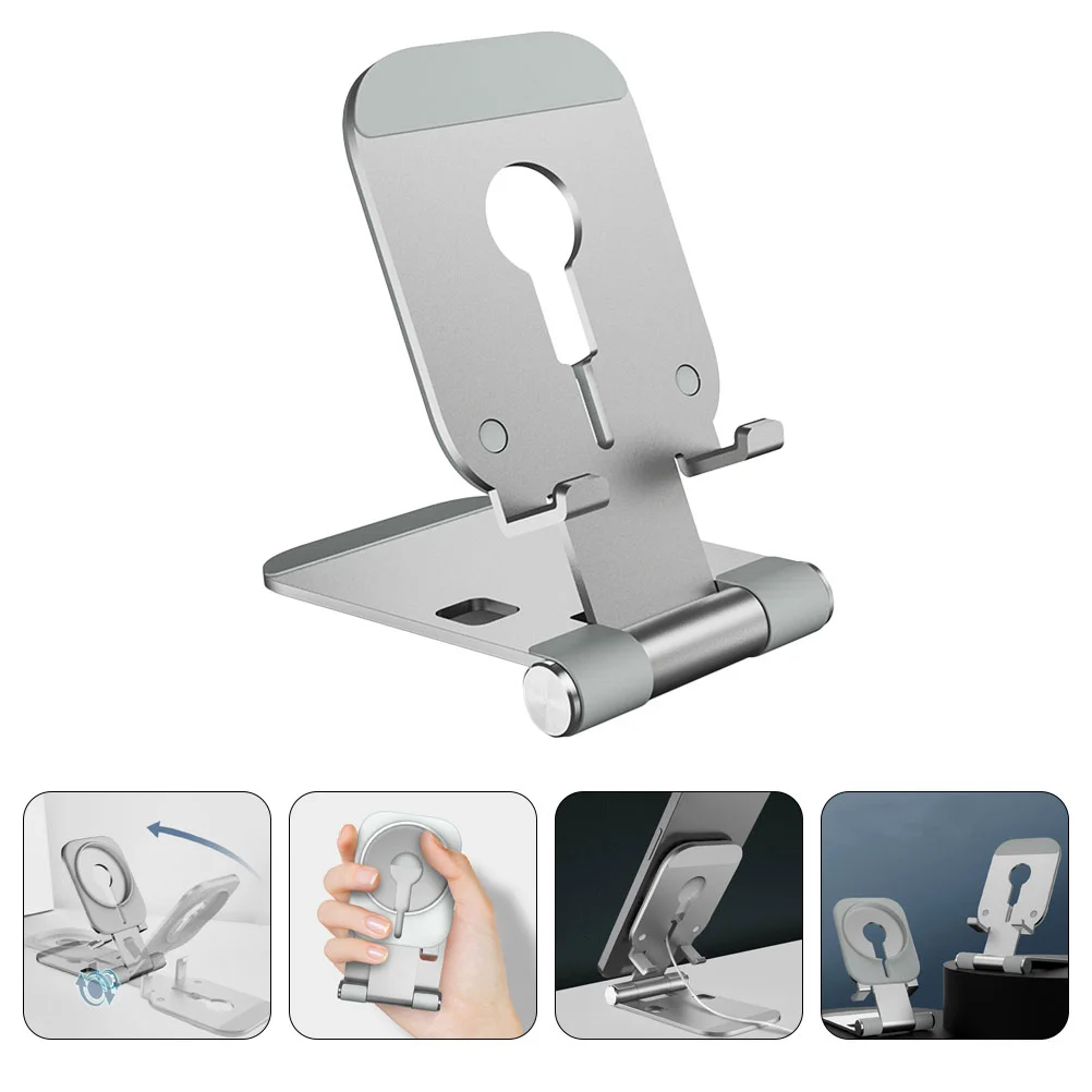 

Bracketcharger Rack Holder Wireless Vertical Folding Charging Multifunctional Mobile Adjustable Alloysilicapadmultipurposestand