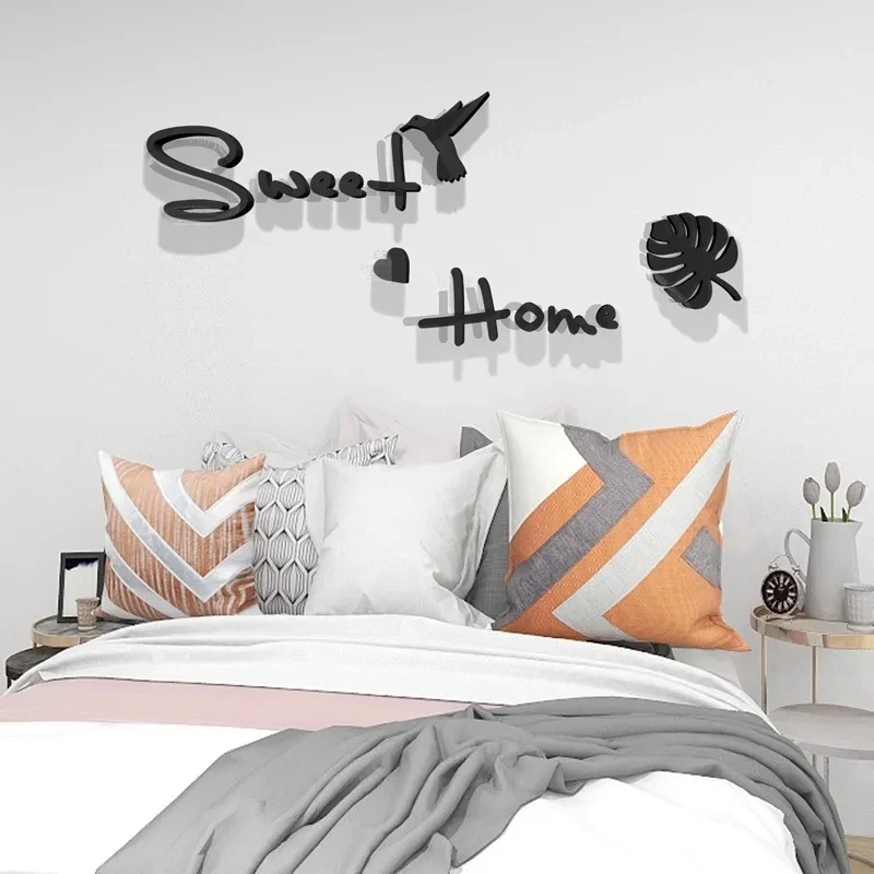 

Наклейки на стену для гостиной, фона телевизора, настенные наклейки в скандинавском стиле для спальни, 3D акриловые водонепроницаемые настенные наклейки