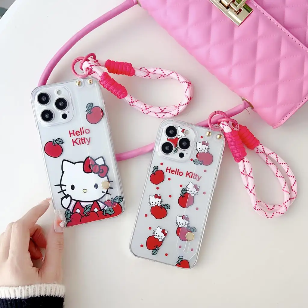 Ремешок на запястье Hello Kitty для Vivo Y75 Y33 Y55 T1 Y52T Y55s Y76 Y83 Y81 V11 X21s V20 V21 V25 Y02