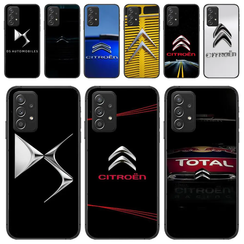 

Citroens Car Logo Phone Case For Samsung Galaxy A13 A52 A53 A73 A32 A51 A22 A12 A20e A50 A21 A72 A70 S 4G 5G Fashion Black Cover