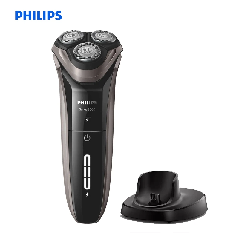 

Philips Shaver Series 3000 Wet and Dry Electric Shaver Rechargeable S3203 Turbo Mode 5D Flex Heads Pop up Trimmer Quick Charge