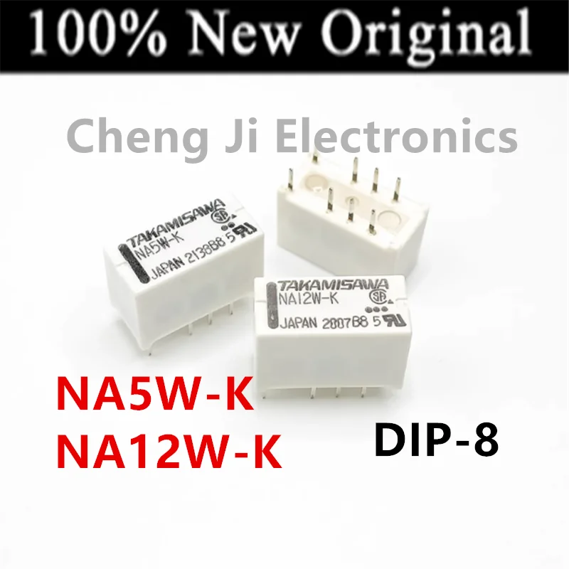 10 шт./партия NA5W-K, NA12W-K DIP-8, новое оригинальное реле сигнала, два открытых и два закрытых 2A