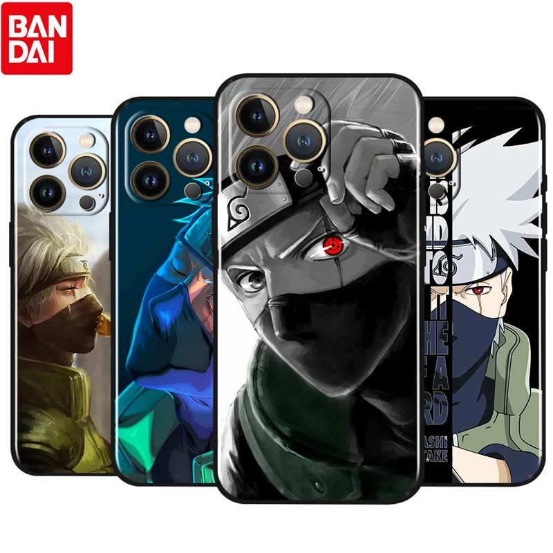 

Naruto Kakashi Anime For Apple iPhone 13 12 Pro Max Mini 11 Pro XS Max X XR 8 7 6 Plus SE 5S Silicone Soft Black Phone Case Capa