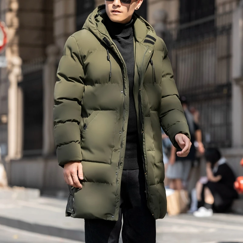 Men's Jacket 2023 New Winter Thick Cotton Jacket Men's Long Casual Jacket Parka Coat Plus Size M-8XL Warm Cotton Jacket for Men