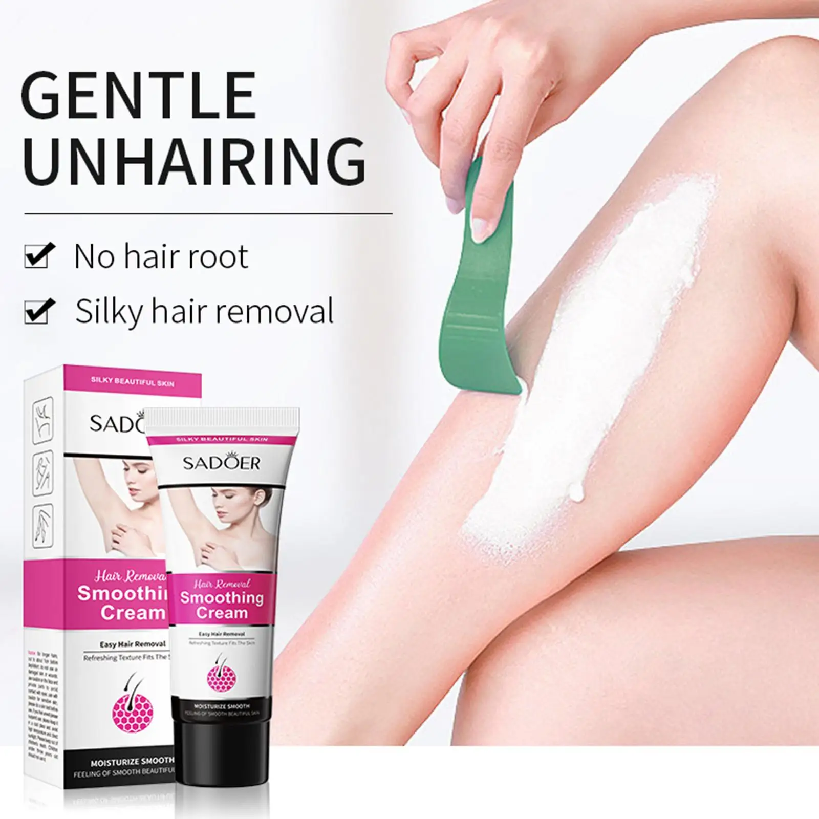 

Hair Removal Cream Painless Depilatory Cream Body Armpit Legs Arms Hair Remove Whitening Skin Care For Men Women 50g