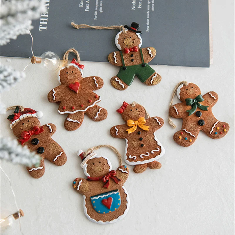 

Креативная подвеска на рождественскую елку в виде имбиря