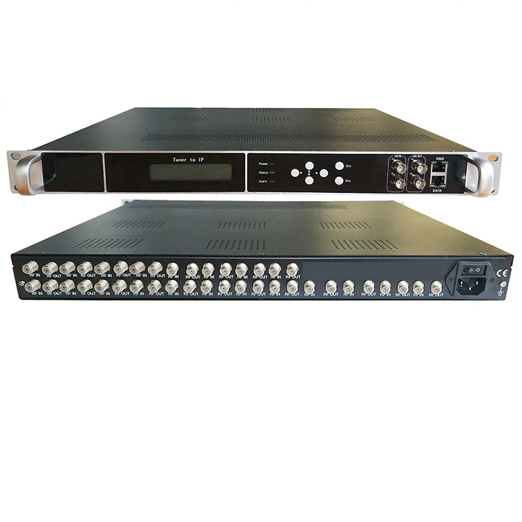 Фото 20-канальный мультиплексный IP-конвертер для спутникового КТВ: DVB-C, DVB-T, DVB-T2, DVB-S, DVB-S2, ISDB-T, ATSC тюнер, IP-шлюз, 2 ASI №1