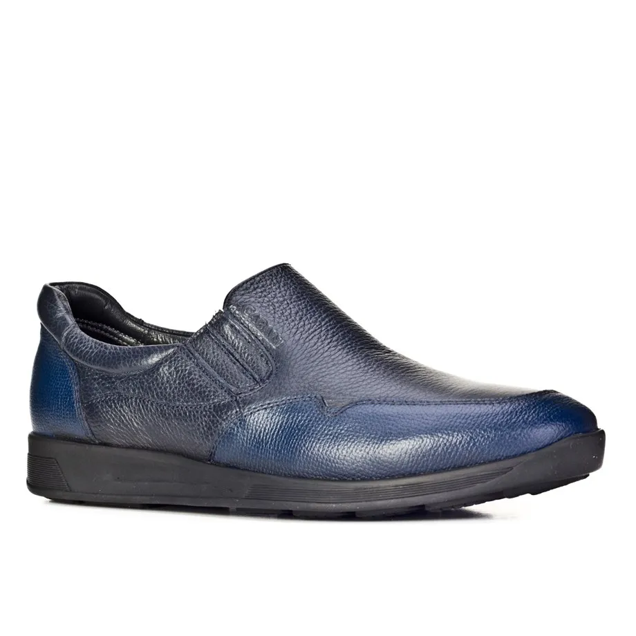 

Genuine Leather Navy Blue Men Casual Shoes