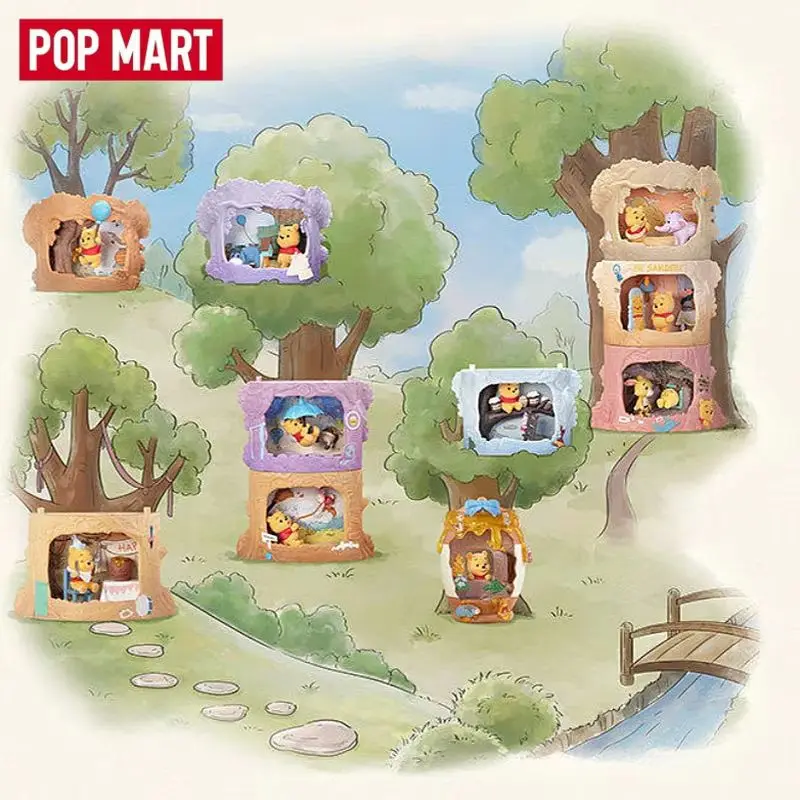 Новинка! Горячая серия POP MART Winnie The Pooh Tree House Theater: коллекционная фигурка-сюрприз в закрытой упаковке, аниме-персонаж, настольная игрушка, подарок. (art.: 3920db3c2ee6d) - 3920db3c2ee6d
