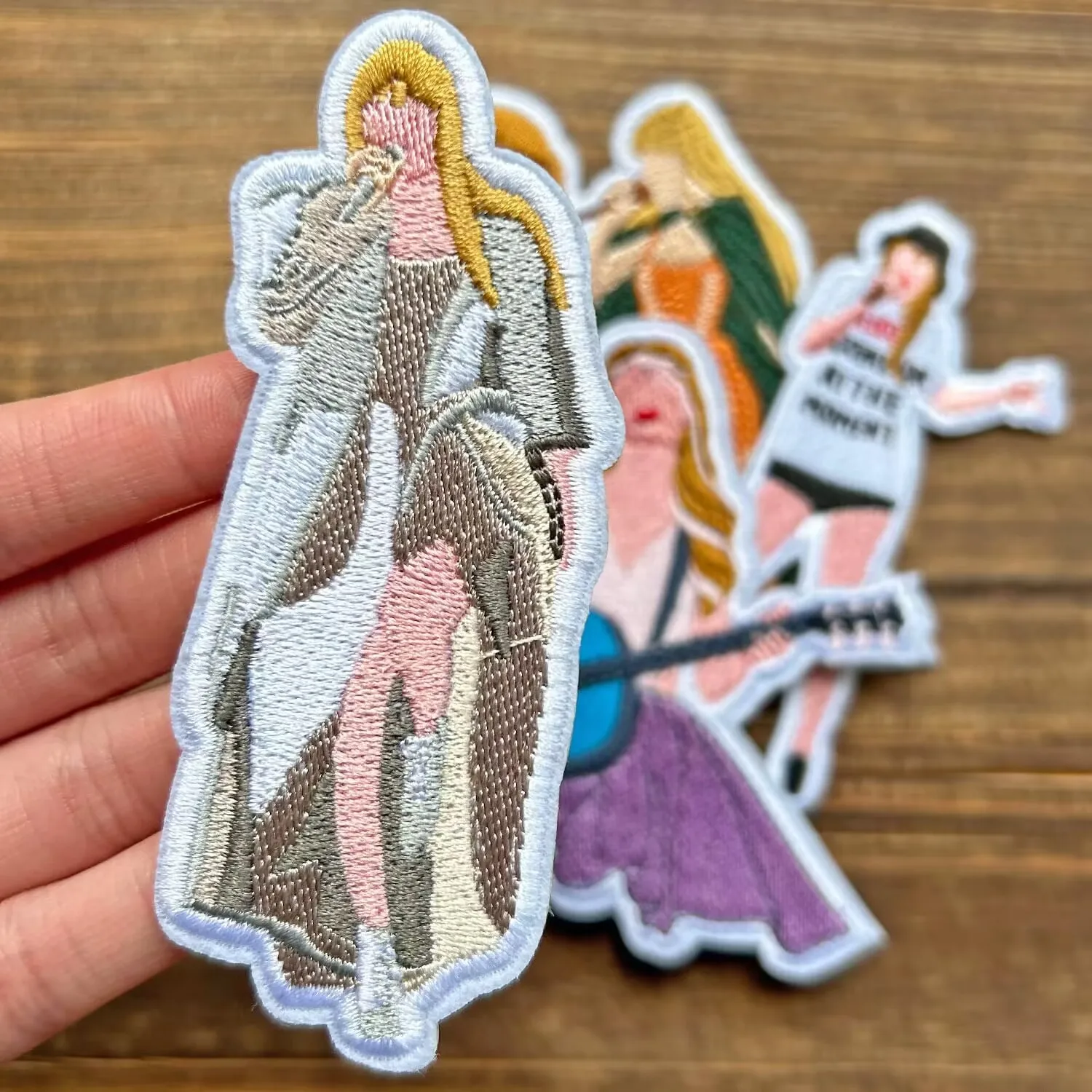 Мультяшные вышитые нашивки для одежды термоклейкие американские поп-певицы