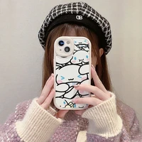 sanrio hello kitty kuromi cute cartoon soft phone cases for iphone 13 12 11 pro max mini xr xs max 8 x 7 anti drop case gift
