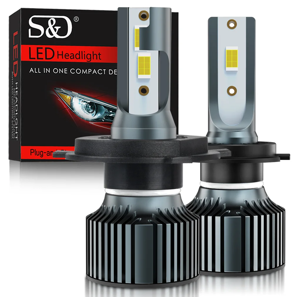 30000LM H4 H7 Led 3570 CSP H1 H8 H11 H16 9005 HB3 9006 HB4 Car Headlight Bulb Canbus Auto Turbo Lamp 12V 24V 6000K White on - Турбо-лампа автомобильного фары Canbus Auto H4 H7 Led 3570 CSP H1 H8 H11 H16 9005 HB3 9006 HB4 30000LM 12V 24V 6000K белая.