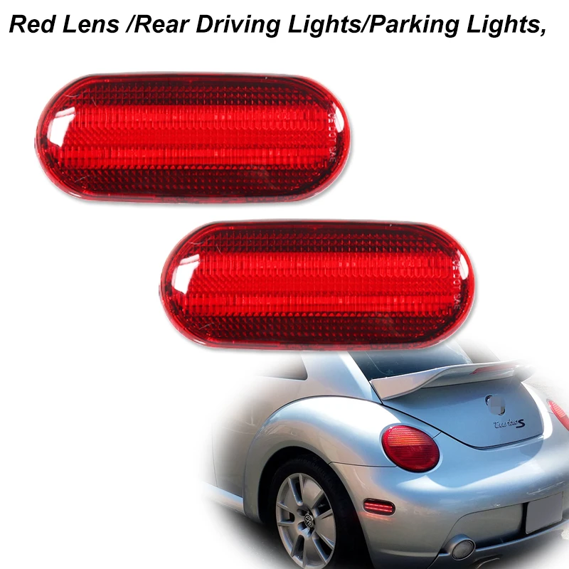 

Передний бампер iJDM и заднее крыло, боковые габаритные лампы в сборе для Volkswagen Beetle, указатели поворота, как DRL/парковочные огни