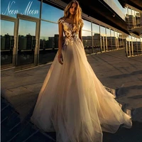 romantic wedding dresses 2022 for women lace appliques sleeveless bride dress button backless sexy bridal gown vestido de novia
