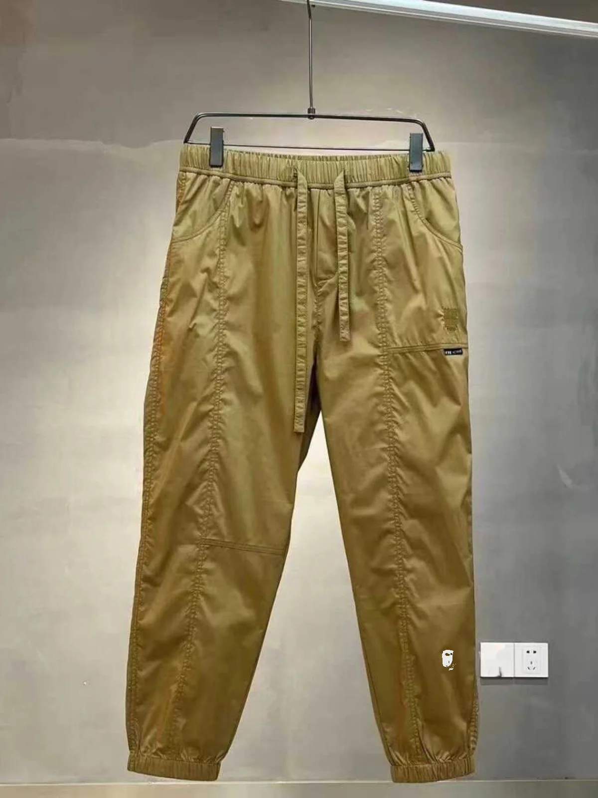 New Summer Lightweight Ankle-tied Cargo Pants Men's Trendy Casual All-matching Elegant Loose |