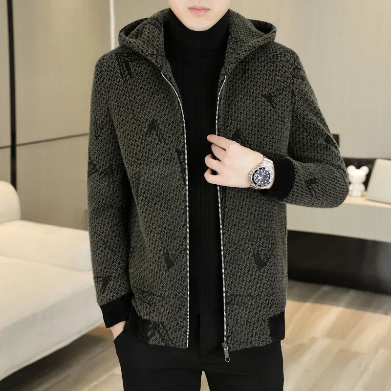 Новинка Зима 2023 мужское модное красивое повседневное шерстяное пальто с