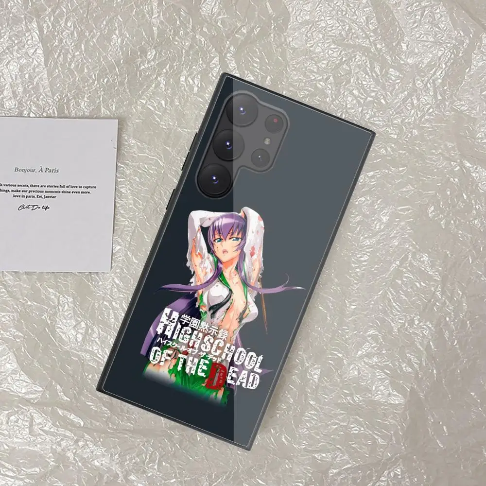 H_highschool OF THE D_dead Phone Case For Samsung Galaxy S24 S23 S22 S21 S20 Ultra FE Plus Black Glass Cover