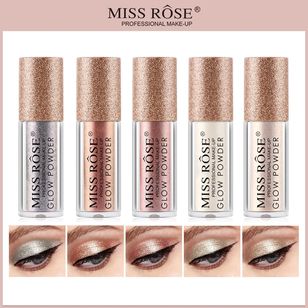 

MISS ROSE Waterproof Pearlescent Eyeshadow Stick Portable Super Shiny Roller Eyeshadow Powder Popular Monochromatic Eyeshadow