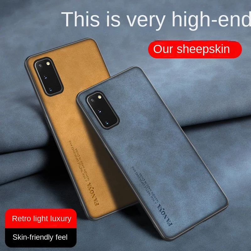 Фото Для Samsung Galaxy S20 G980F Чехол из искусственной кожи с жесткой задней крышкой из ПК Противоударный матовый чехол для телефона Samsung S20 G980F G981F №1