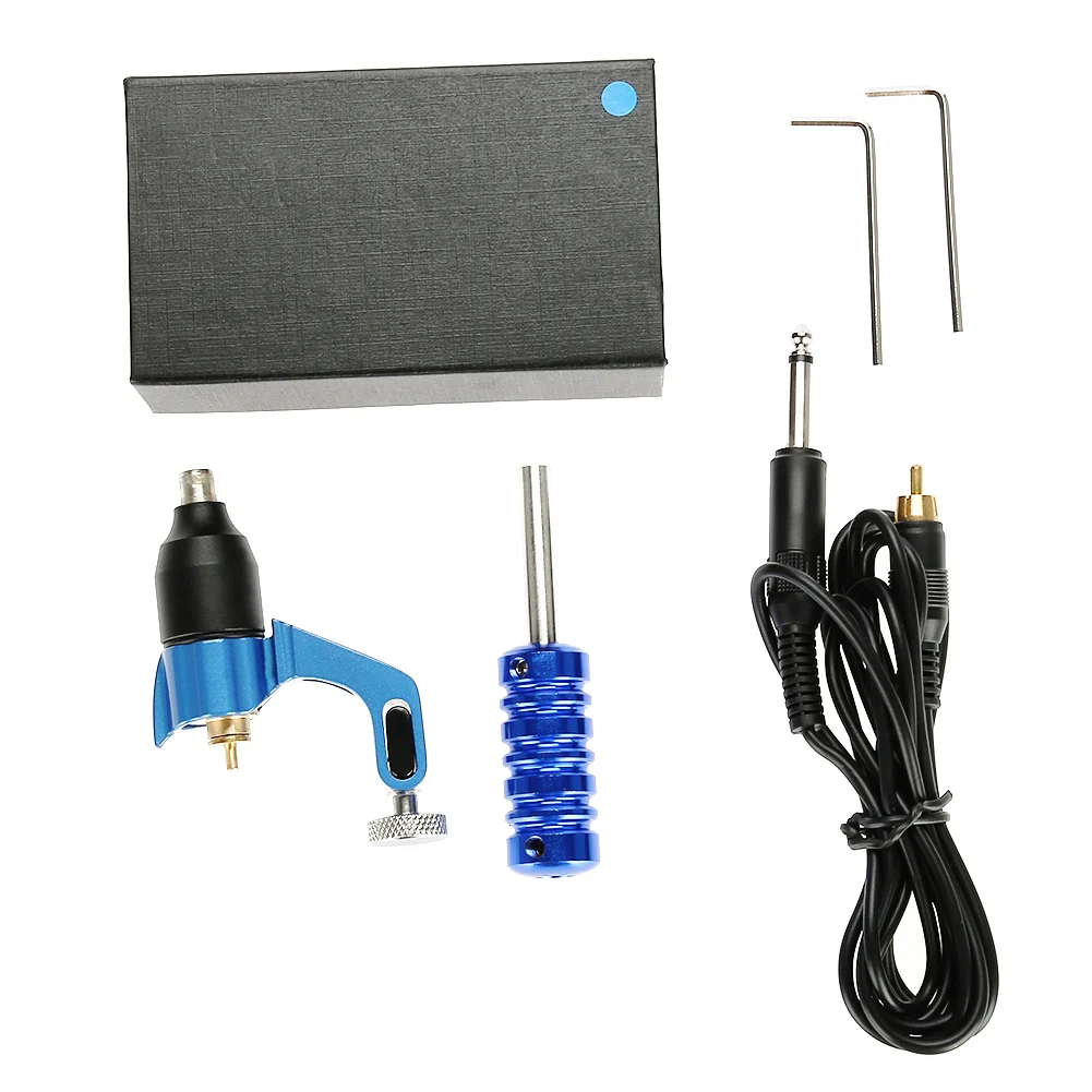

Blue Professional Tattoo Motor Gun Rotary Tattoo Machine with Handle Set