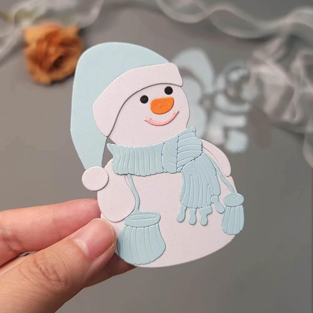 

Snowman Metal Cutting Dies Scrapbook Embossing Christmas Die Cuts Album Card Cover DIY Craft Cutting Die 2022 New