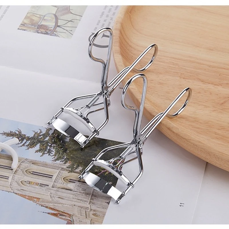 

1PC Silver White Curl Eyelash Curler Stainless Steel Eyelash Cosmetic Makeup Eyelash Curler Curling Eyelashes Tool