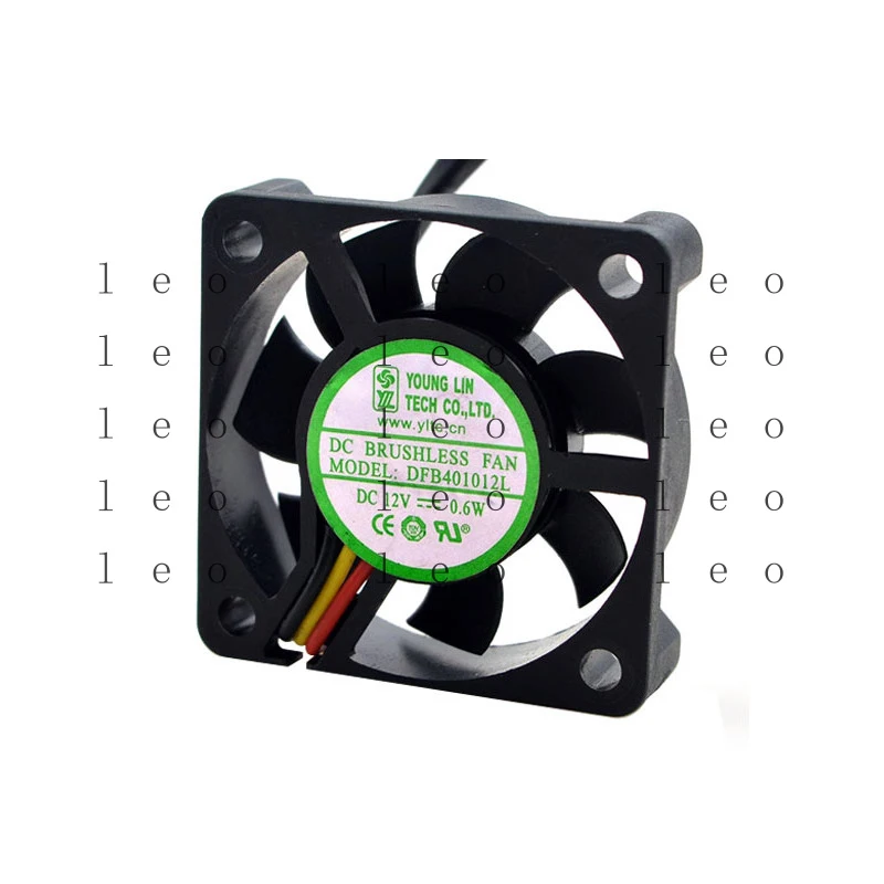 Фото Оригинальный бесшумный вентилятор охлаждения Yonglin 4010 DFB401012L 12V 0.6W для процессора, видеокарты и материнской платы компьютера №2