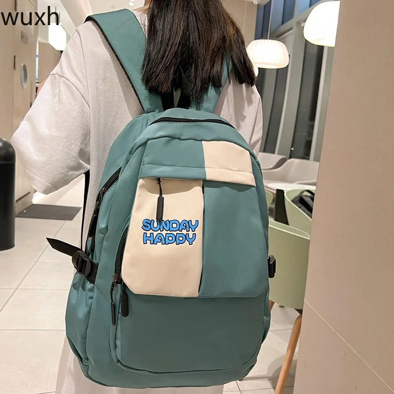 

Милый стильный нейлоновый водонепроницаемый вместительный школьный рюкзак, персонализированный дорожный рюкзак с надписью, многофункциональная сумка для ноутбука