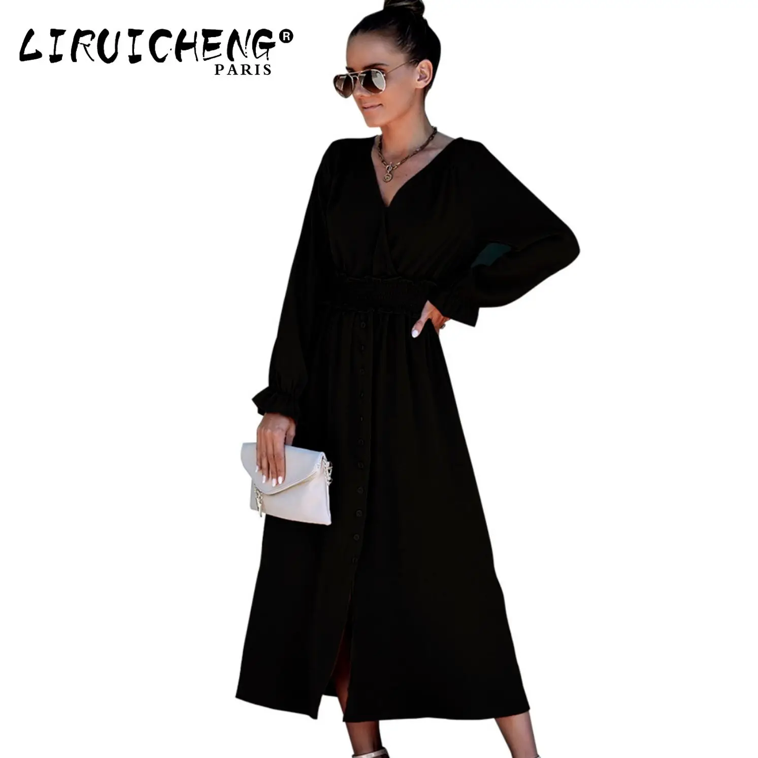 

2023 Women's Wear Fashion Temperament Comfortable Clothing Slim Fall Winter Dress