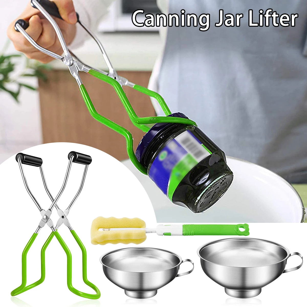 

4 шт., ручка-подъемник для консервных банок из нержавеющей стали