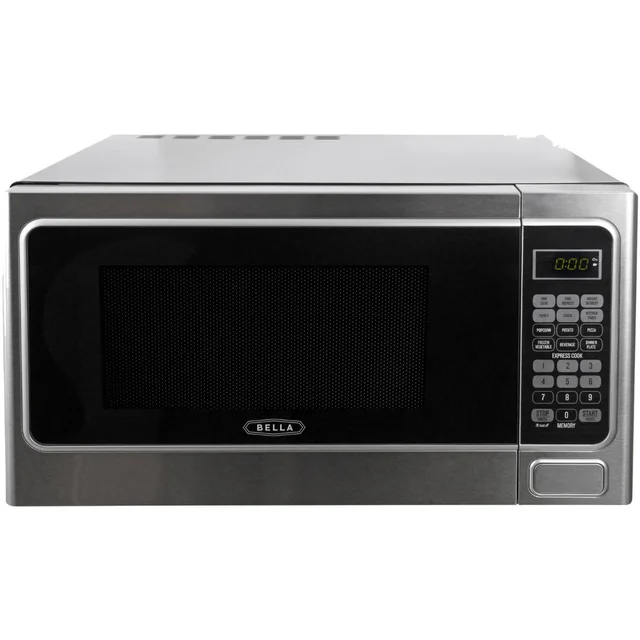 ZAOXI1.1 Cu. Ft 1000-Watt Family Sized Microwave Oven, Stainless Steel and Black 6